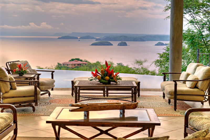 Luxury Ocotal Vacation Villa Helicopter Landing Pad.