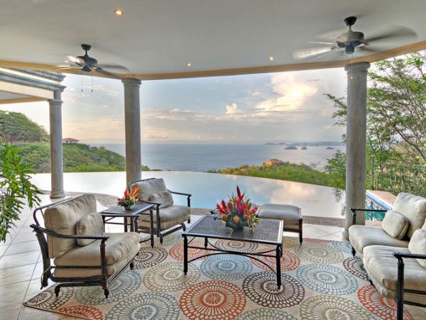 Luxury Ocotal Vacation Villa Helicopter Landing Pad.