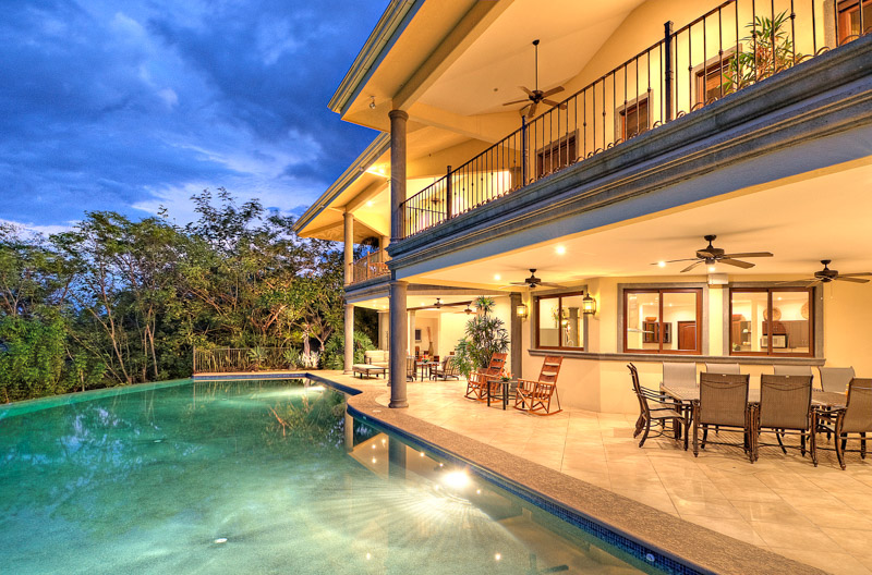 Luxury Ocotal Vacation Villa Helicopter Landing Pad.