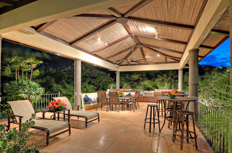 Luxury Ocotal Vacation Villa Helicopter Landing Pad.