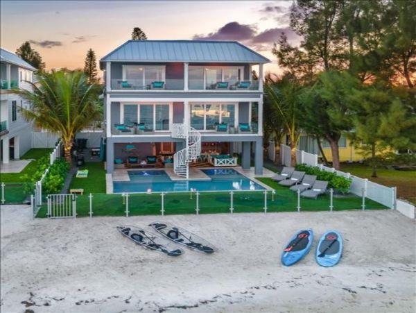 On Beach Anna Maria Island Vacation Home With Private Pool