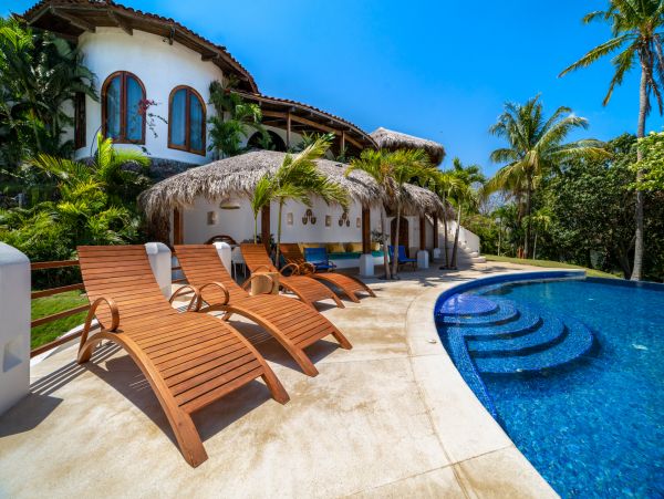 Steps Lead you Down to The Beach from Luxury Villa
