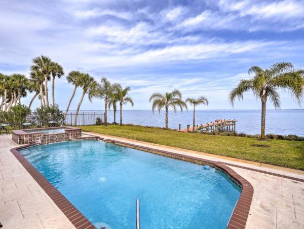 On Beach Titusville Vacation Private Pool Home