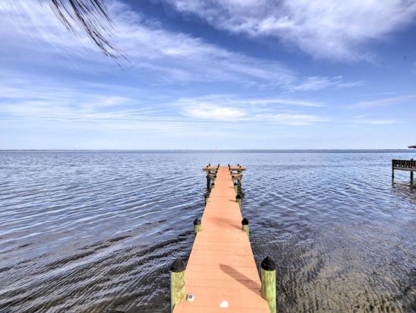 On Beach Titusville Vacation Private Pool Home