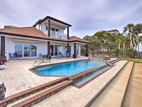 On Beach Titusville Vacation Private Pool Home