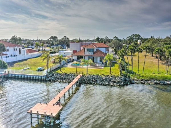 On Beach Titusville Vacation Private Pool Home