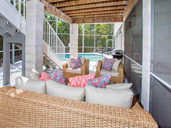 Walk to Beach Three Bedroom Rental Home in Sanibel