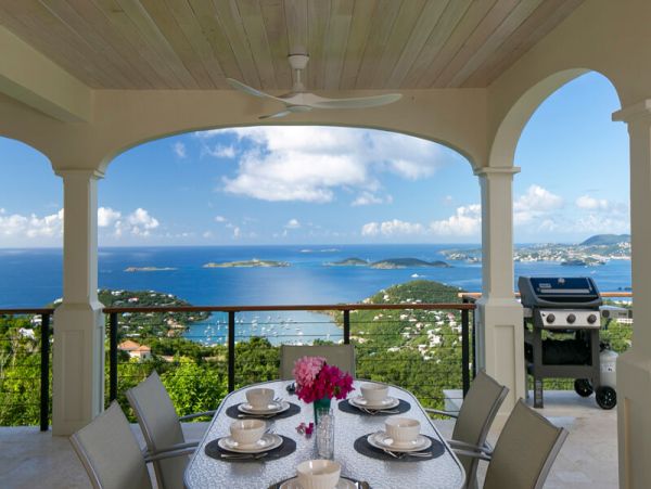 St. John Vacation Pool Villa Three Bedroom Ocean Views