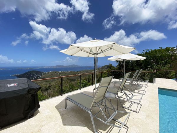 St. John Vacation Pool Villa Three Bedroom Ocean Views