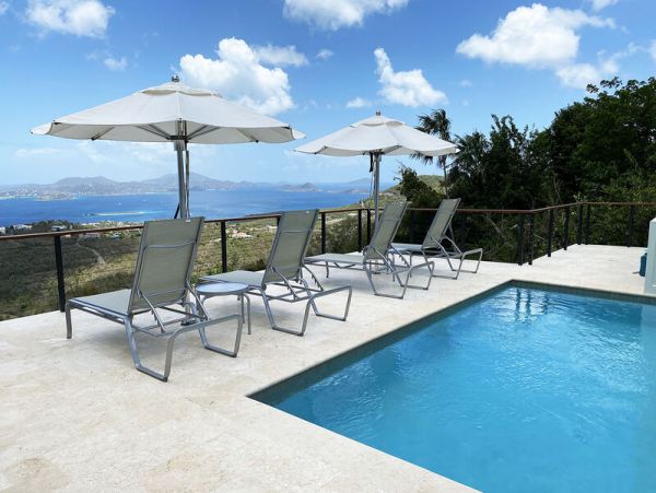 St. John Vacation Pool Villa Three Bedroom Ocean Views