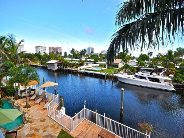 Water View Pompano Beach Vacation Home with Pool & Spa