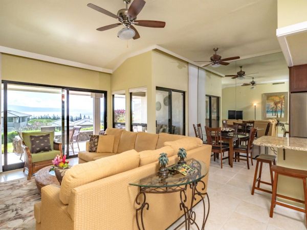 Partial Ocean Views Lahaina Two Bedroom Vacation Villa