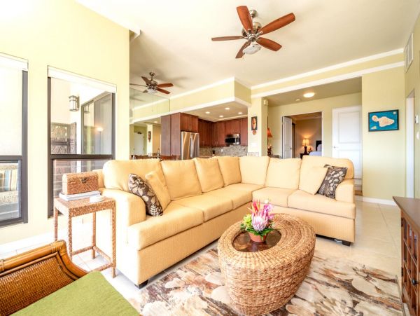 Partial Ocean Views Lahaina Two Bedroom Vacation Villa