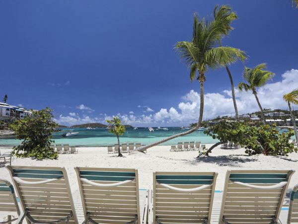 St. Thomas Vacation Condo Located On Beach 8 Guests