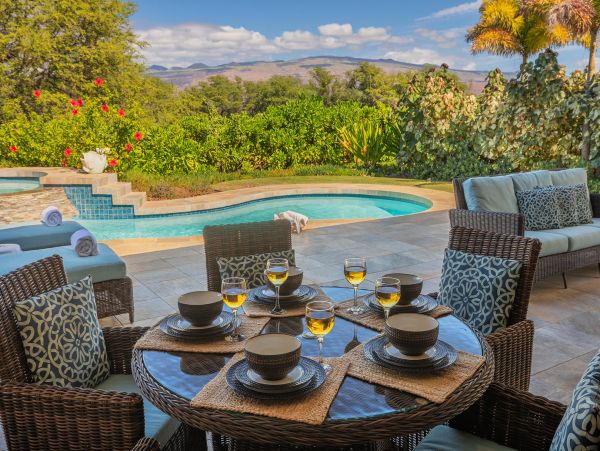 Big Island New Construction Luxury Villa Four bedroom Main House Guest Cottage