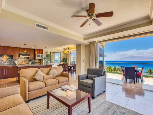 Kaanapali 5th Floor 3 Bedroom Beach Condo Partial Gulf Views