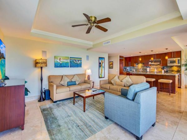 Kaanapali 5th Floor 3 Bedroom Beach Condo Partial Gulf Views