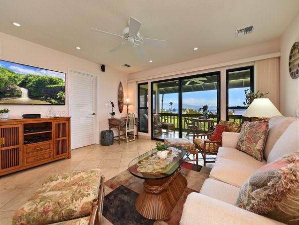 Kaanapali Two Bedroom Vacation Rental Golf & Ocean View