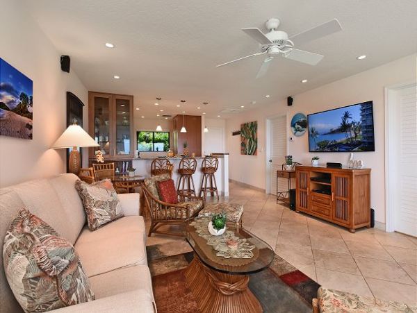 Kaanapali Two Bedroom Vacation Rental Golf & Ocean View