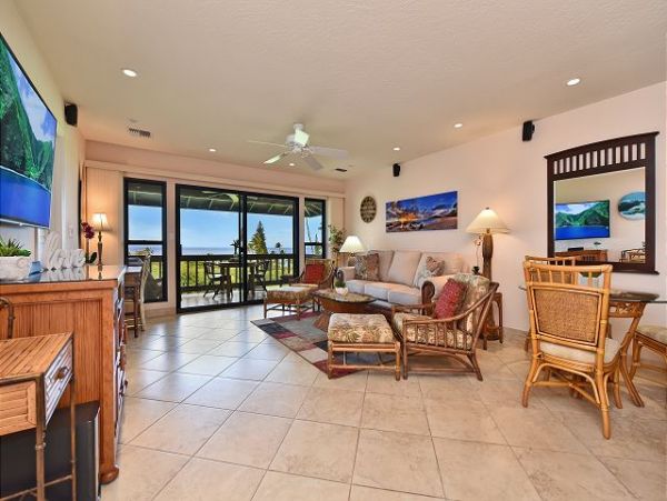 Kaanapali Two Bedroom Vacation Rental Golf & Ocean View