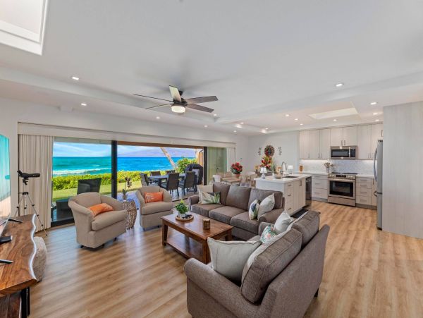 Oceanfront Lahaina Four Bedroom Vacation Townhome