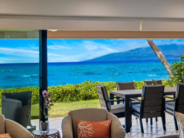 Oceanfront Lahaina Four Bedroom Vacation Townhome