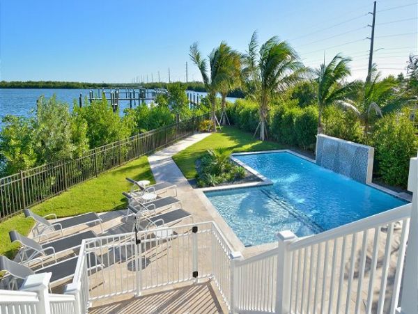 Key West Canal Front Four Bedroom Rental Home with Pool