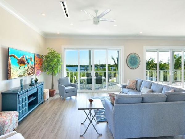 Key West Canal Front Four Bedroom Rental Home with Pool