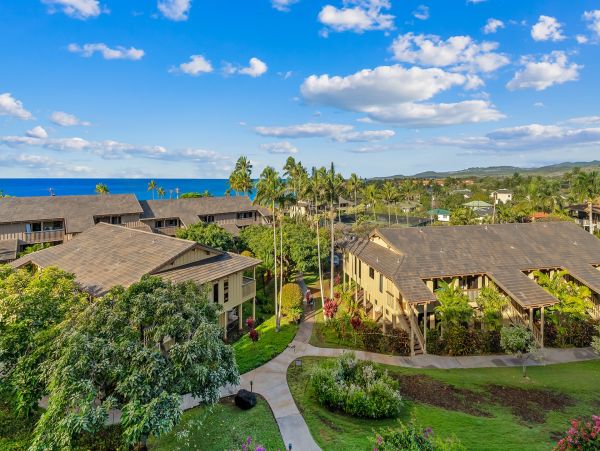 Steps away from the Poipu shoreline