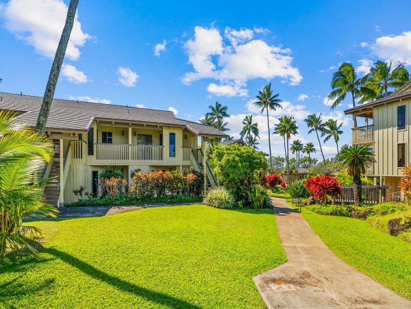 Steps away from the Poipu shoreline