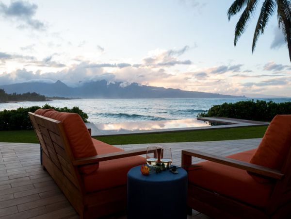 Maui Beach House with Pool Views of Pacific Ocean.