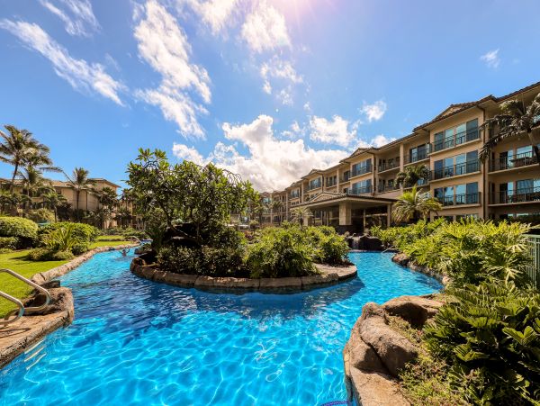 2 Bedroom  Luxury Beach Community Kauai Five Star Amenities.