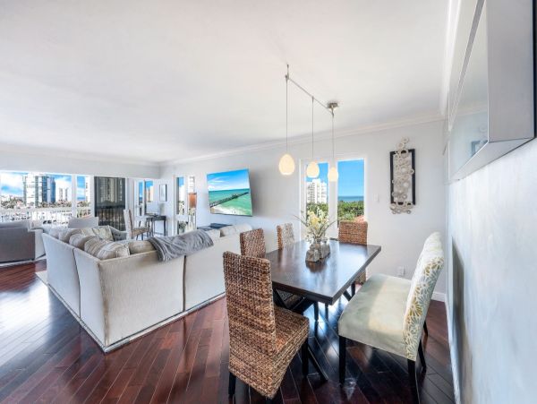 Top-Floor Waterfront Residence with Sweeping Views of Venetian Bay