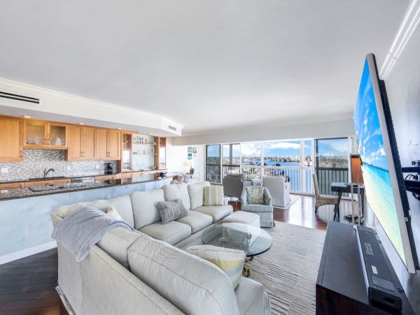 Top-Floor Waterfront Residence with Sweeping Views of Venetian Bay