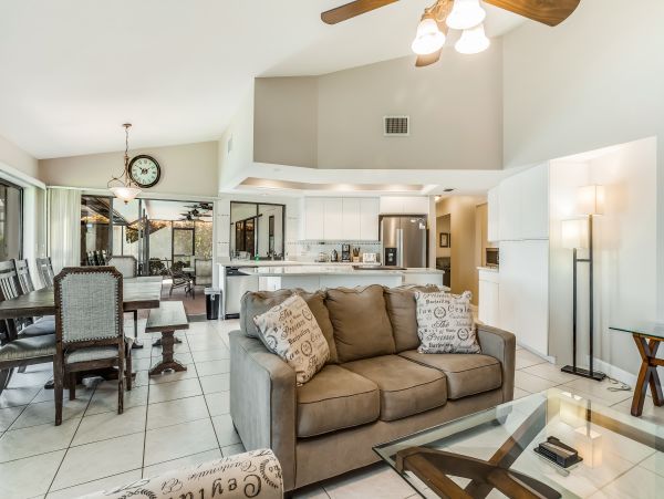 Cape Coral Lakefront Four Bedroom Pool Home