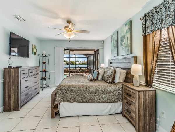 Cape Coral Lakefront Four Bedroom Pool Home