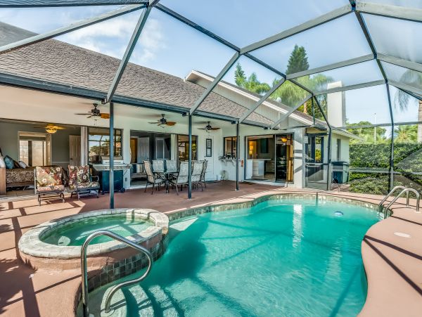 Cape Coral Lakefront Four Bedroom Pool Home