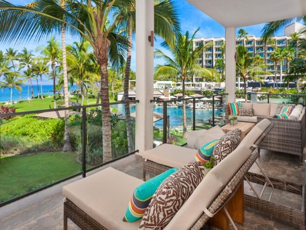 Wailea 3 Bedroom Condo with Partial Ocean Views Sleeps 8