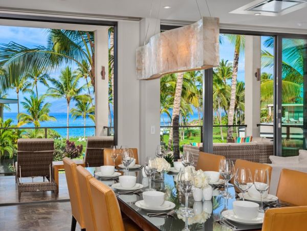 Wailea 3 Bedroom Condo with Partial Ocean Views Sleeps 8