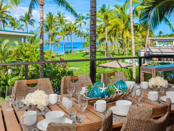 Wailea 3 Bedroom Condo with Partial Ocean Views Sleeps 8