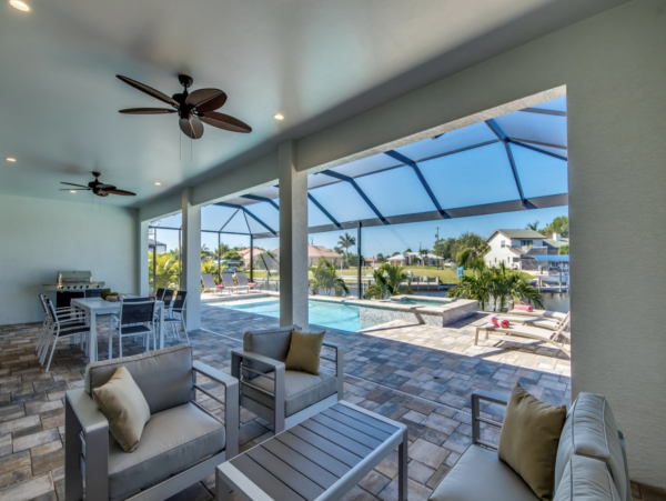 Luxury Cape Coral Vacation Villa with Boat Dock