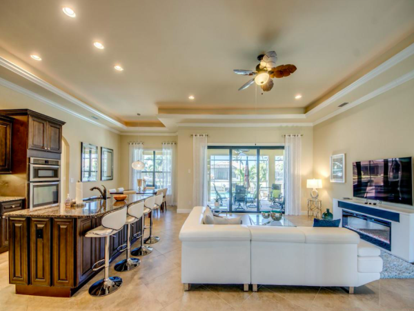 Stunning Gulf Access Home with Pool and Sunset Views