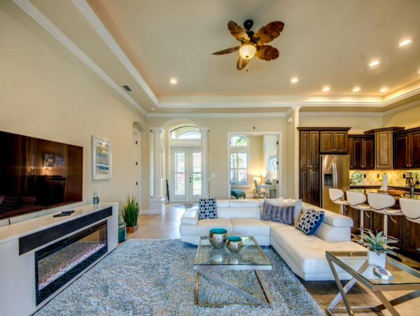 Stunning Gulf Access Home with Pool and Sunset Views