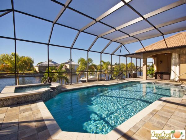 Cape Coral 4 Bedroom Pool Home with Dock