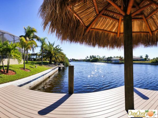 Cape Coral 4 Bedroom Pool Home with Dock
