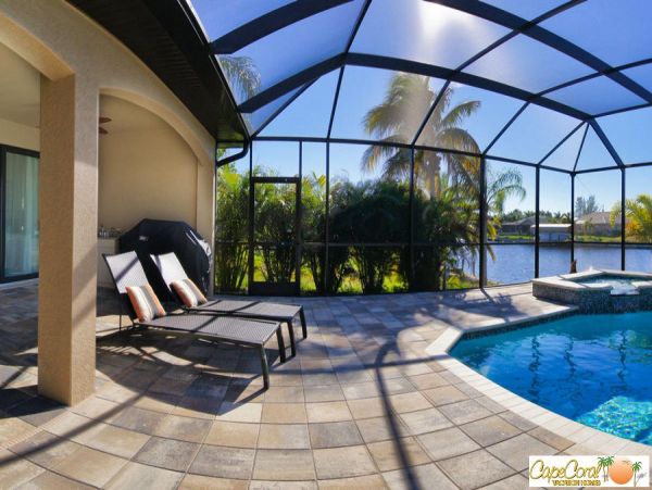 Cape Coral 4 Bedroom Pool Home with Dock