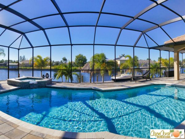 Cape Coral 4 Bedroom Pool Home with Dock