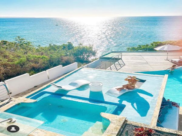 On Beach Puerto Rico luxury Villa Private Movie Screening  Private Beach
