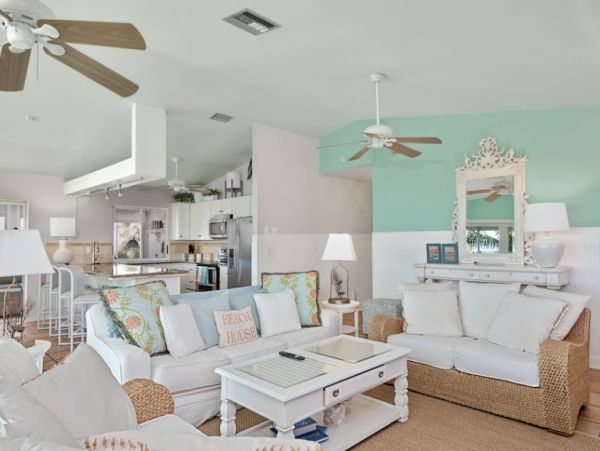 Fort Myers Vacation Pool Home Walk to Beach Three Bedroom