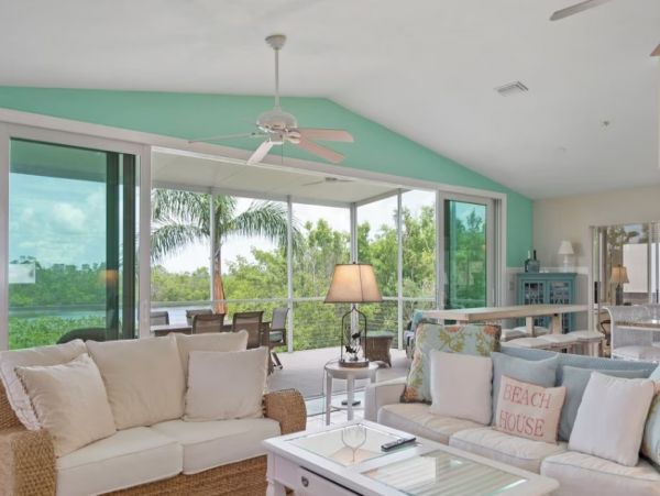 Fort Myers Vacation Pool Home Walk to Beach Three Bedroom